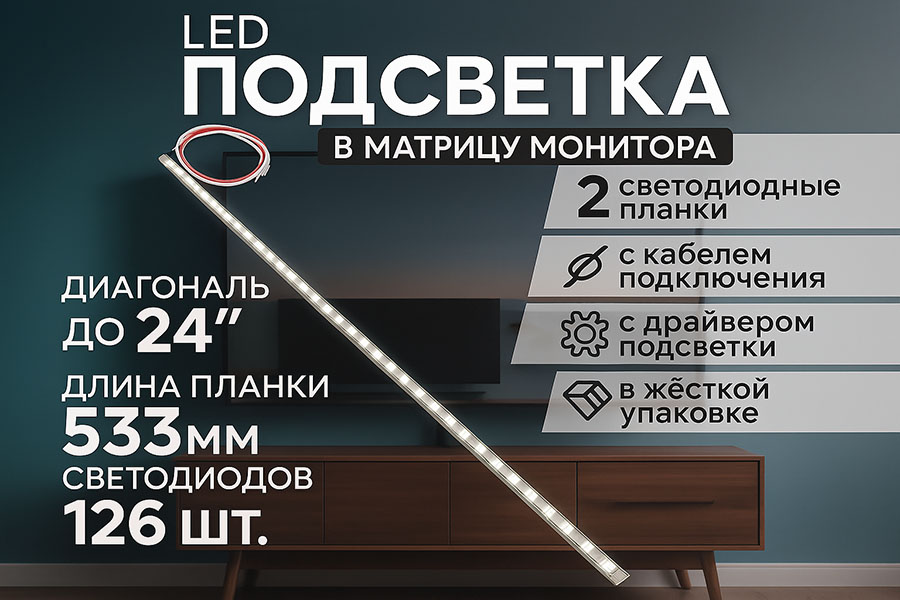 Комплект подсветки для мониторов